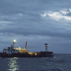 F/V Northwestern out alone somewhere in the Bering Sea.