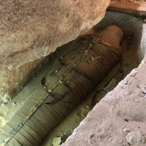 The carefully preserved mummy of a high priest seen here for the first time.