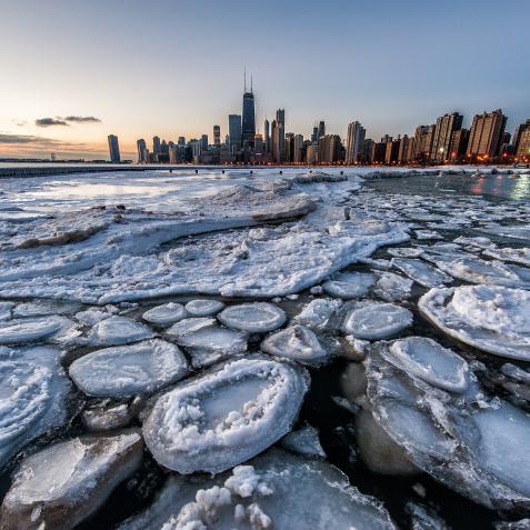 This was taken the other morning on what was actually a pretty mild mid-thirty degree morning.  While I generally am not a fan of our Chicago winters, I welcome the change in season this year as it presents some new photo opportunities.