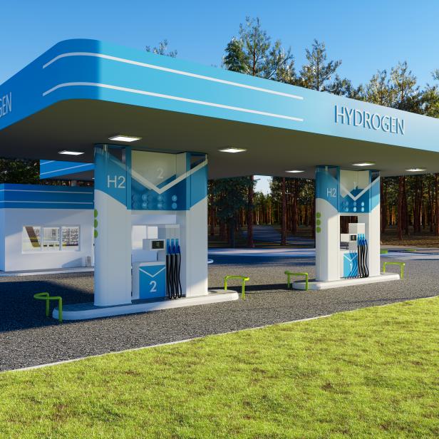 1302909231 Environmentally Friendly Alternative Energy Concept With Hydrogen Refuelling Station.