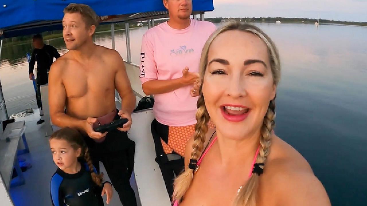 Swimming with Manatees
