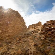 Chaco Cultural HIstoric Park, New Mexico.  Chaco Culture National Historic Park, New Mexico. One of the most enigmatic archaeological sites of the ancestral Puebloans, found in one of the most remote and rugged parts of the American Southwest.