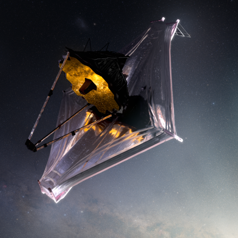 Artist conception of the James Webb Space Telescope.